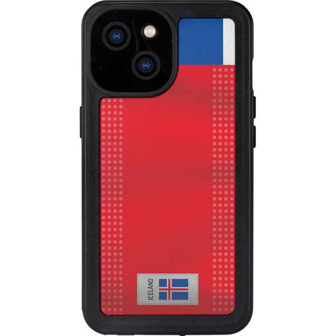 Iceland Soccer Flag iPhone 15 Waterproof Case